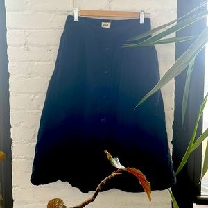 Pact Organic Cotton The Coastal Button Front Skirt